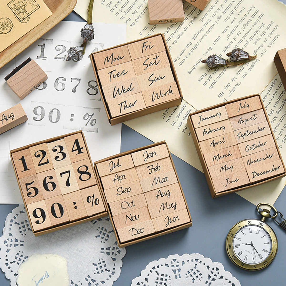 Rubber Date Stamp - Carimbo de Data de Borracha de