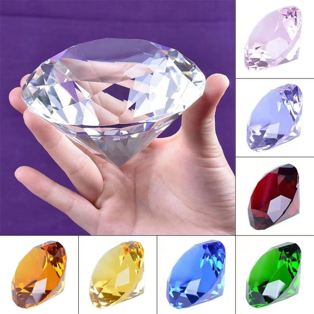 Cristal Diamante Em Forma De P - Paper Weight Crystal avaliação e preço